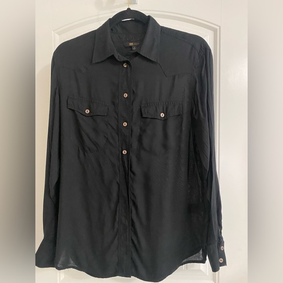 Frye Tops - Frye Black Button Down Shirt